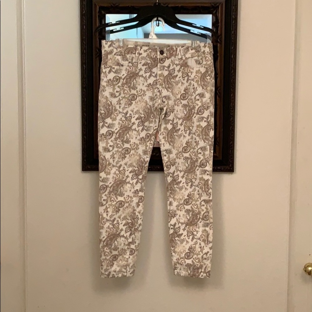Paisley printed pants